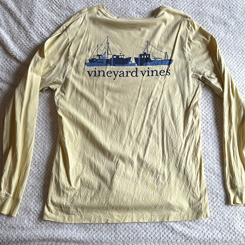 Vineyard Vines Boat Long-Sleeve Pocket Tee